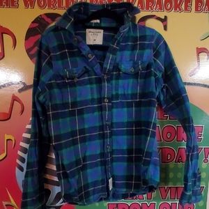 3 flannel shirts hollister/abercrombie